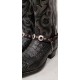 Cinturini per stivali western in pelle con borchie