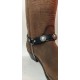 Cinturini per stivali western in pelle con borchie