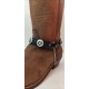 Cinturini per stivali western in pelle con borchie