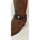 Cinturini per stivali western in pelle con borchie