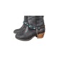 Cinturini per stivali exclusive in pelle con borchie
