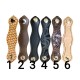 Foulard con ferma foulard in pelle