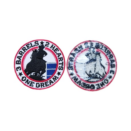 patch ricamata barrel racing