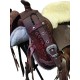 borsa doppia corta exclusive con tasca e porta borraccia in pelle per pomello sella western e sella wade