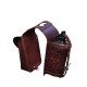 borsa doppia corta exclusive con tasca e porta borraccia in pelle per pomello sella western e sella wade