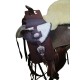 borsa singola corta exclusive in pelle per pomello sella western o wade
