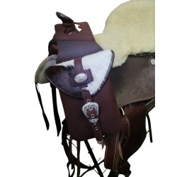 borsa singola corta exclusive in pelle per pomello sella western o wade