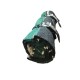 cinghie porta coperta in pelle con teschio centrale per moto custom