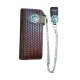 portafoglio grande exclusive in pelle con catena