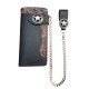 portafoglio grande exclusive in pelle con catena
