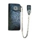 portafoglio grande exclusive in pelle con catena