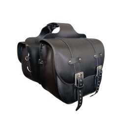 bisaccia buffalo in pelle per moto custom e non solo