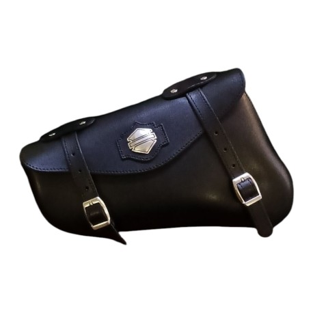 borsa diagonale virginia in pelle con shield per moto custom